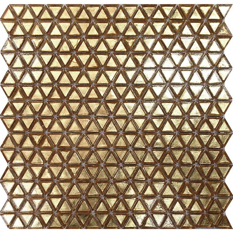 GOLD TRIANGLE Mosaic Tile - stoneandtiledepot.com