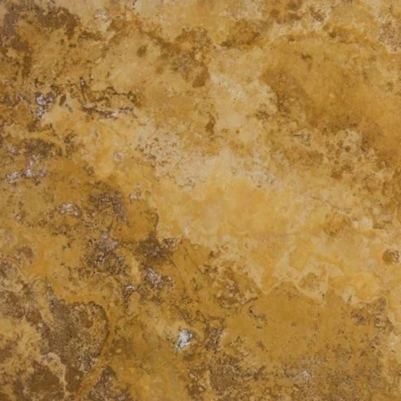Gold Travertine 18x18 Filled and Honed Tile.