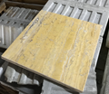 Gold Travertine 18x18 Polished Vein Cut
