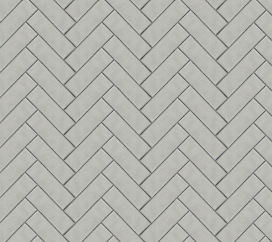 Cloud Silver 1x4 Herringbone Porcelain Mosaic Tile - Onlinetileshop.com