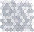 ICELAND REYKJAVIK HEx Glass Mosaic Tile.