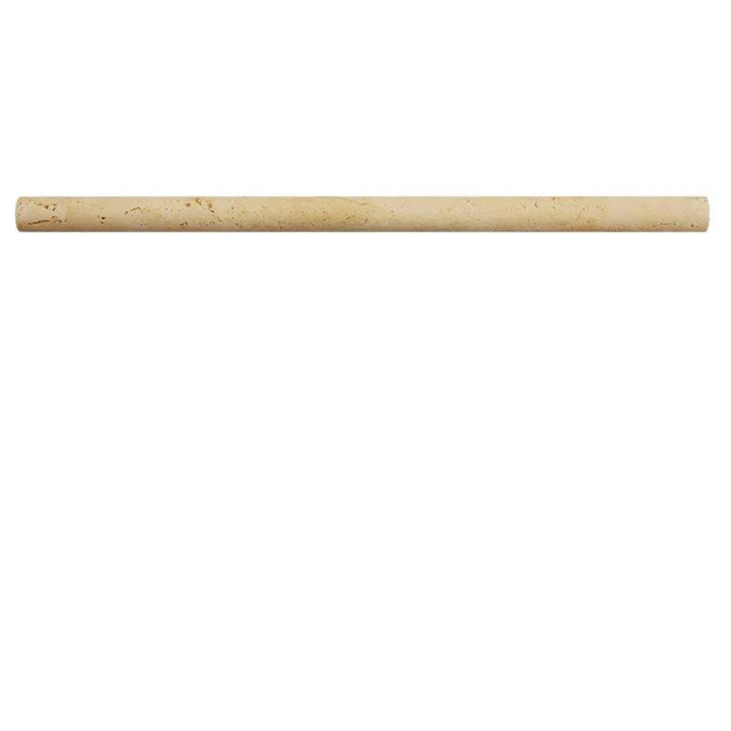 Ivory Travertine 1/2x12 Honed Pencil Liner.