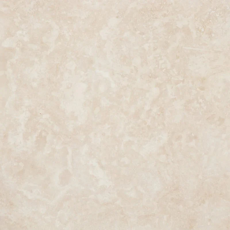 Ivory Travertine 18x18 Filled and Honed Tile.