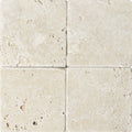 Ivory Travertine 4x4 Tumbled Tile.