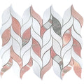 LOFOTEN Thassos, Norway Rose Mosaic Tile - stoneandtiledepot.com