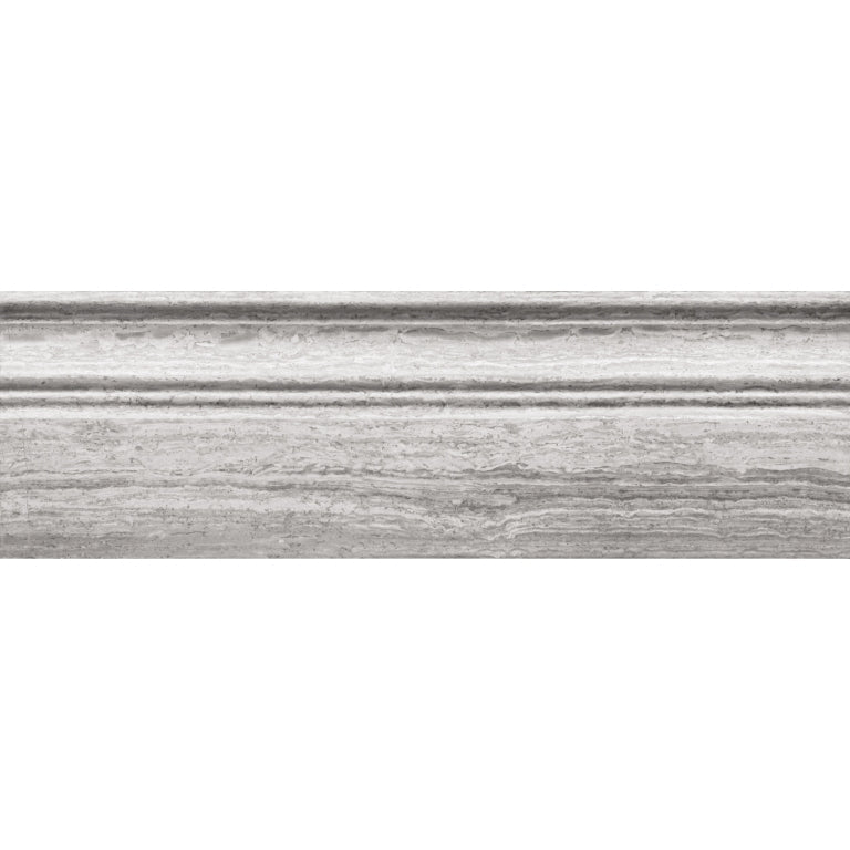 Moldings Wooden Gray Base Polished Wooden Gray Mosaic Tile.
