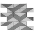 MONACO MONEGHETTI BLANC glass Mosaic Tile.