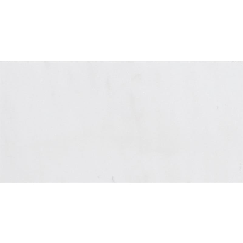 Mont Blanc White Marble 12x24 Honed Tile.