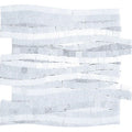 Mykonos Agios Thassos / Blue Celeste / Paper White Mosaic Tile.