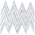 Mykonos Arcadia Thassos/bianco Carrara/blue Celeste Mosaic Tile.