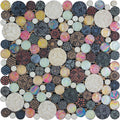 NETHERLANDS DISTRICT DARK glass, resin Mosaic Tile.