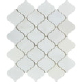Oriental White Polished Marble Lantern Mosaic Tile.