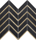 Rockart Nero Metal Arrow 10x12 Marble Mosaic Tile.