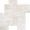 Royal Beige Marble Brushed and Chiseled Versailles Pattern Tile (French Pattern)