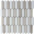 SAHARA TRIPOLI CRYSTAL SAND/Thassos white Mosaic Tile.