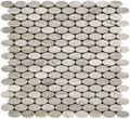 Savannah Quenelle Wooden Gray Mosaic Tile.