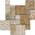 Scabos Opus Mini Pattern Tumbled Mosaic Tile.