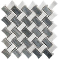 Seattle Leschi Bardiglio Nuvolato/eastern White Mosaic Tile.