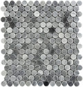 Seattle Logan Circle Cadet Bardiglio Nuvolato Mosaic Tile.