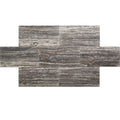 Silver Titan Travertine 12x24 Vein Cut Honed Tile.