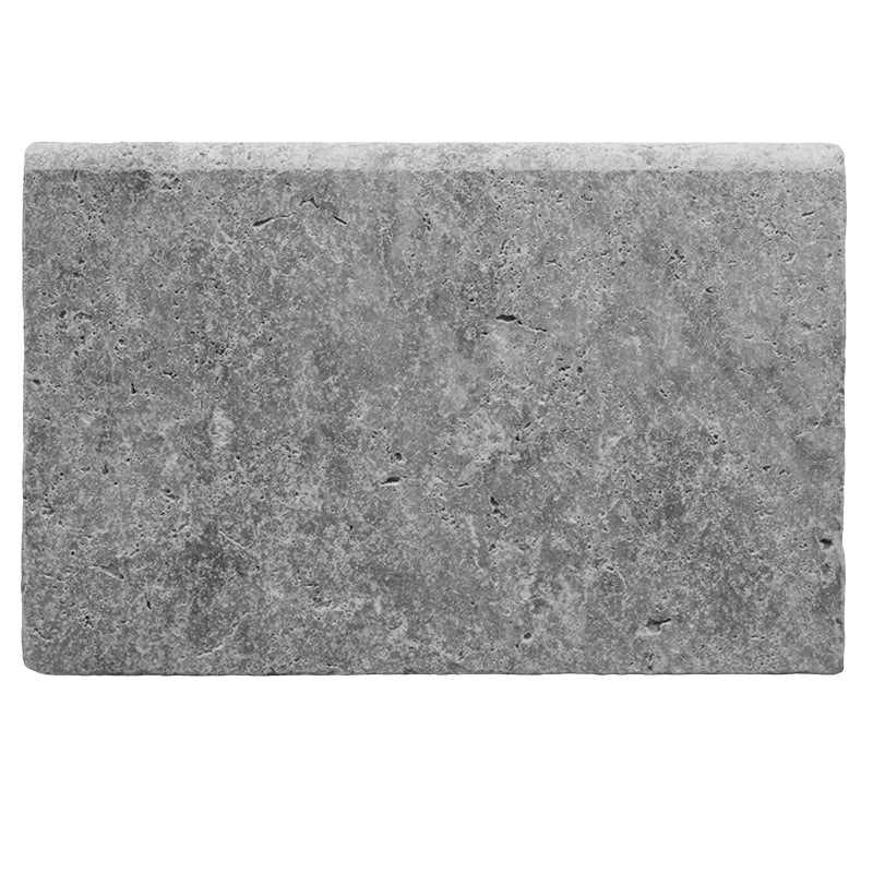 Silver Travertine 16x24 5cm Tumbled Pool Coping.