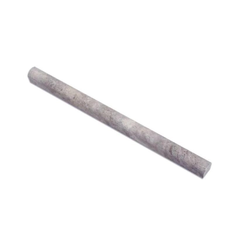 Silver Travertine 3/4x12 Pencil Liner.