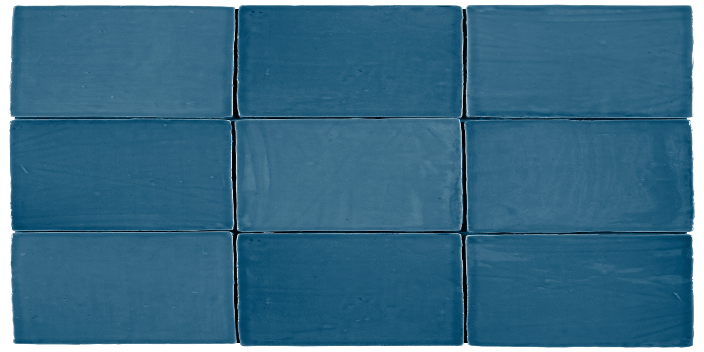 St Tropez Azul 2.5x5 Ceramic Wall Tile.