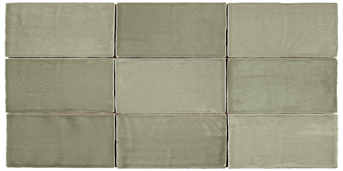 St Tropez Verde 2.5x5 Ceramic Wall Tile.
