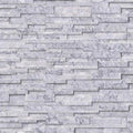 Statuario Marble 3D 6x24 Stacked Stone Ledger Panel.