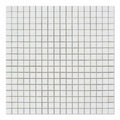 Thassos White Marble 5/8x5/8 Polished Mosaic Tile.