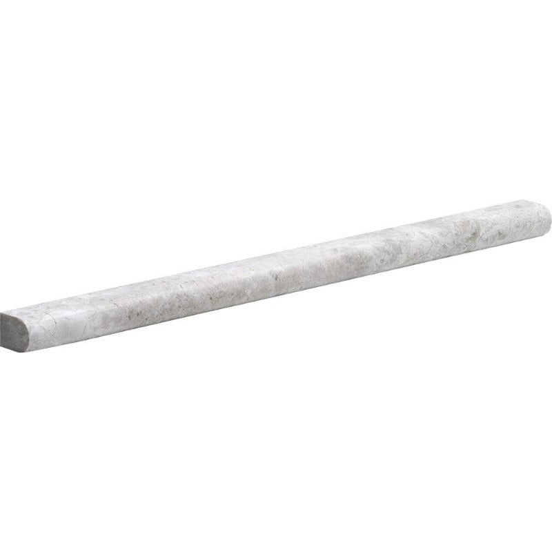 Tundra Gray Marble 3/4x12 Honed Pencil Liner.