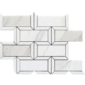 TUSCANY CASENTINO Calacatta Gold / Thassos Mosaic Tile.