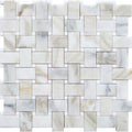TUSCANY PISTOIA Calacatta Gold/ Thassos Mosaic Tile.