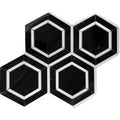 Tuxedo Park 6 Nero Bianco Hex Polished Nero Marquina/thassos Mosaic Tile.