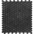 Tuxedo Park Nero Penny Eastern Black Mosaic Tile.