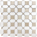 Valencia Costera Thassos/crema Marfil Mosaic Tile.