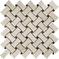 Valencia Pinoso Crema Marfil/emperador Dark Mosaic Tile.