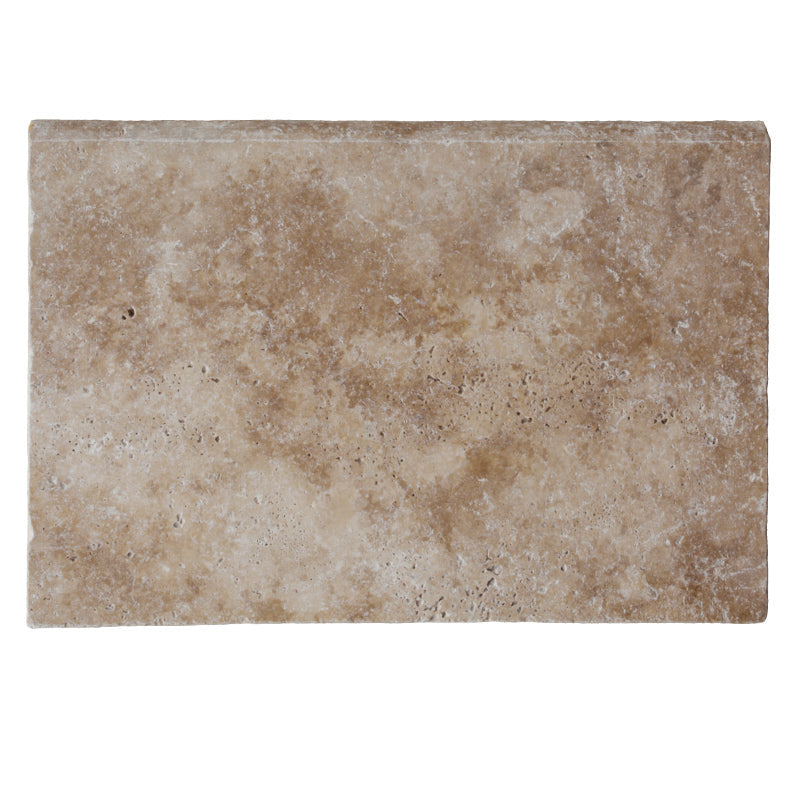 Walnut Travertine 16x24 5cm Tumbled Pool Coping.