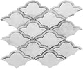 WATERJET TRELLIS 27 Bianco Carrara Mosaic Tile.