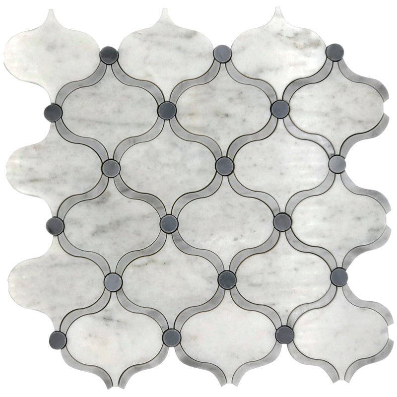Waterjet Trellis 8 Stone Mosaic Tile.