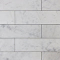 White Carrara Marble 3x12 Polished Tile.
