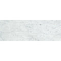 White Carrara Marble 4x12 Honed Tile.