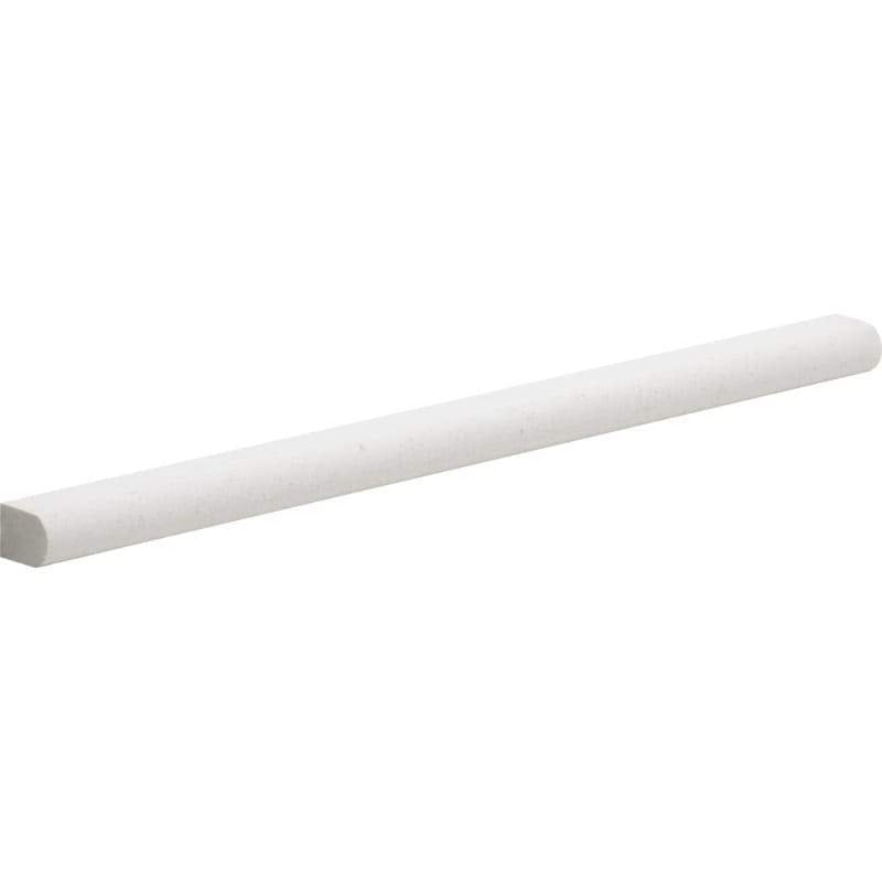 White Pearl Limestone 1/2x12 Honed Pencil Liner.