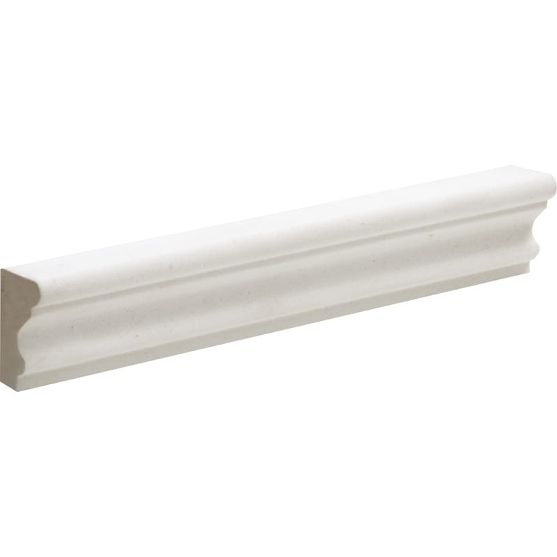 White Pearl Limestone 2x12 Honed Crown Molding.
